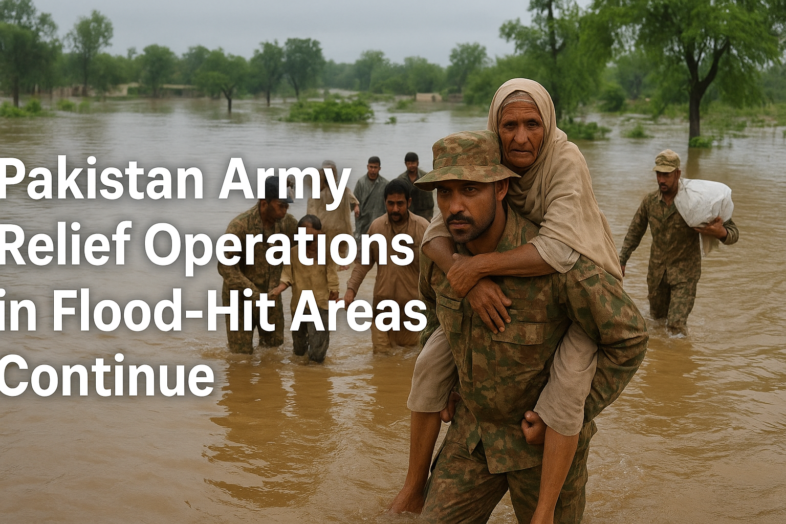 Pakistan Army relief operations